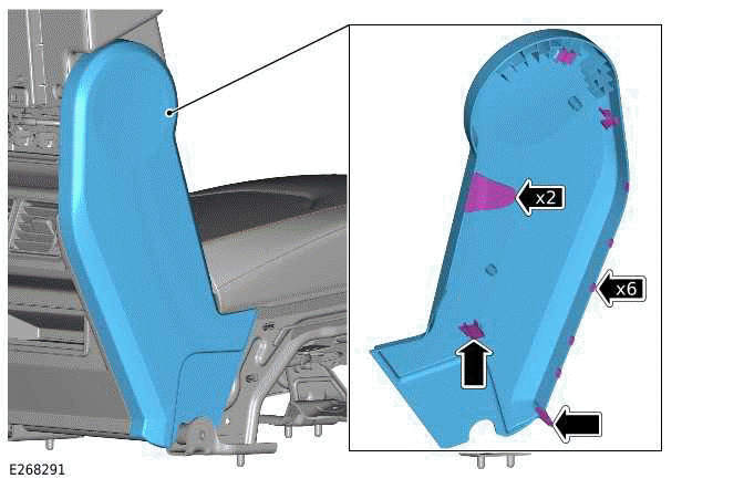 Front Row Center Seatbelt Retractor